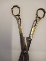 Antique Ottamon, Colligraphy Scissors Size 254mm. with original patina.