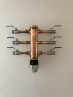 Water Distribution Manifold 2"- 22mm x 4/6/8/10/12 Outlets-No Valves