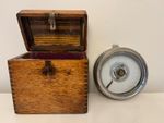 Vintage Toulet Imperator Pigeon Racing Clock & Wooden Case