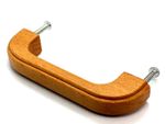 10 x OAK HANDLES 96mm deluxe solid wood cupboard door drawer wooden handle (170)