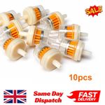 10Pcs Universal Petrol Filter inline fuel Filter fits 6-8mm pipe for Motorcycle
