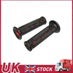 UK For ProGrip Motorcycle Bike Handlebar Grips Open Ended 717 B/R PG717