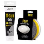 T-Cut Scratch Remover Color Fast Paint Restorer - Silver - 150g + Wax Applicator