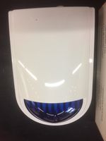 MIDAS White Dummy Alarm Housing with Blue LENS - no LED lights