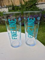 2 x JENNINGS FINE LINE TOUGHENED PINT GLASSES CE STAMPED M19 Free Shipping UK