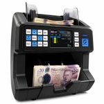 Mixed Denomination Money Counter with Fake Note Detection Value Counter UK Pro +