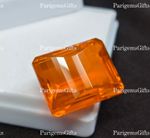 Large Orange Fire Opal Australian 22 Ct Pixel Cut Loose Gemstone