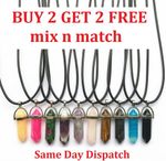 Craftmoor® Crystal Pillar Pendulum Pendant Necklace | Buy 2 Get 2 FREE