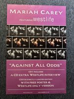 RARE VINTAGE 77x51 BILLBOARD/RECORD SHOP POSTER - MARIAH CAREY / WESTLIFE (2000)