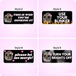 UK 5-20PCS HOT New Cute Sad Hamster Car Sticker-Funny Vehicle Decal