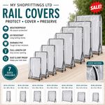 Clear Clothes Rail Cover Strong Garment Coat Hanger Protector Zipped in 7 Sizes