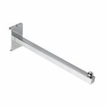 CHROME GRIDWALL 300mm STRAIGHT ARM WITH BALL END STOP PACK OF 10