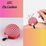 Supplies Ball-Shaped Tool Wrist Strap Sewing Pin Cushion Needle Holder Floral...