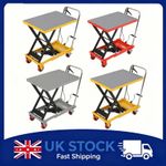Hydraulic Scissor Lift Table Mobile Platform Cart Trolley Lifting 330/500lbs UK