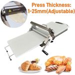 1-25mm Manual Pastry Dough Sheeter Dough Roller Croissant Dough Press Machine