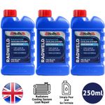 3x Holts Radweld Repair Radiator & Hoses Weld Stop Leak Cooling Car System 250ml