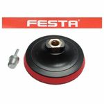 FESTA 125mm Hook Loop Backing Pad – Angle Grinder & Drill + Free Adapter M14x2