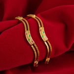 Indian Designer Bridal Bangle 18K Gold Plated Bracelets College Office Jewelry