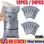 12/24Pcs Disposable Urinal Wee Pee Urine Bags Camping Travel Emergency Outdoor
