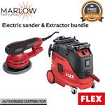 FLEX ORE 5-150 Sander with VCE 33L Dust Extractor - New Deal Bundle