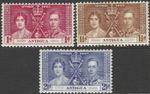 Antigua 1937 Coronation set SG 95-97 MM mint *COMBINED POSTAGE*