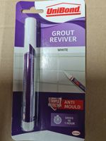 UniBond Anti-Mould Grout Reviver Restorer Pen - 7ml - White