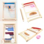 Beech Wooden Weaving Loom Machine Tapestry Wool Hand Knitting DIY Tool Kit