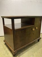 Rare vintage serving trolley with some original silver cutlery Bremer silverware