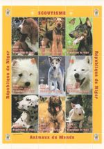 Scouting animals dog 1998 MNH stamp sheet