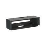 Penn Elcom 3U Wall Mount Rack Bracket, Hinged Rack Rail, Square Holes
