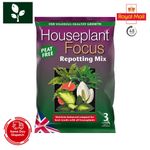 Growth Technology Houseplant Focus Repotting Mix Peat Free 3L Houseplant Soil