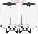 WHITE CARBON EFFECT Xbox SERIES  X SKIN DECAL VINYL STICKER WRAP