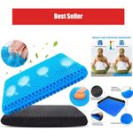 Gel Seat Cushion Breathable Honeycomb Car Office Chair Pressure Relief