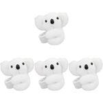 4Pcs Koala Snap Bracelet Bike Handlebar Accessories Plush Cotton Iron Durable