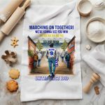 Personalised Football Tea Towel Leeds Kitchen Hand Towel Cotton Cloth SFC40