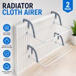 Over Radiator Airer Clothes Washing Drying Indoor Rack Adjustable Rail Dryers
