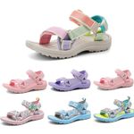 Kids Girls Sandals Slippers Beach Strappy Flat Sport Summer Shoes Open Toe Size