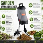 Electric Garden Shredder Heavy Duty Adjustable Wood Chipper Branch Mulcher UK