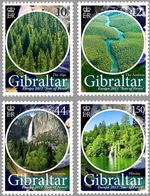 EUROPA International Year of Forests Trees/Nature 4v-Stamp Set (2011 Gibraltar)