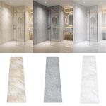 8x PVC Bathroom Wall Panels Waterproof Shower Cladding Sheets 8mm Thick 120x25cm