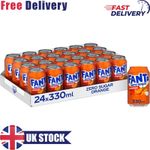 Fanta Orange Zero 24 x 330 ml Can