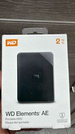 WD Elements AE 2TB Portable External Hard Drive USB 3.2 Gen 1 Plug-and-Play Wind