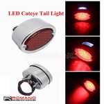 Cat Eye LED Rear license Plate Lamps Brake Tail Light For Harley Chopper Softail