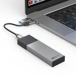 M.2 NVME TO USB 3.2 Enclosure Type-C Case Adapter SSD SATA External M/B&M Key
