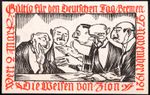 BREMEN 1921 "Elders of Zion" XX-RARE 2 Mark Antisemitic German Notgeld