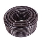 Black PVC Reinforced Braided Hosepipe - Hose Pipe Tubing Food / Water / Oil Safe
