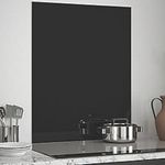 Splashback Black Kitchen Splashback 600mm x 750mm x 6mm 