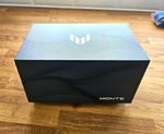 MONTE Interchangeable Mirrored Wrap Sunglasses UV400 Black/Blue Ski Snow