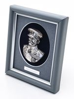 Royal Hampshire Art Foundry Lord Kitchener Silver Plated Pewter Plaque Frame WW1