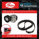 Drive Belt Kit fits VOLVO XC60 Mk1 2.4D 08 to 17 Set Gates 31401425 Quality New